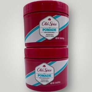 2 Old Spice HIGH ENDURANCE Pomade MEDIUM HOLD & MATTE FINISH  1.76 oz New
